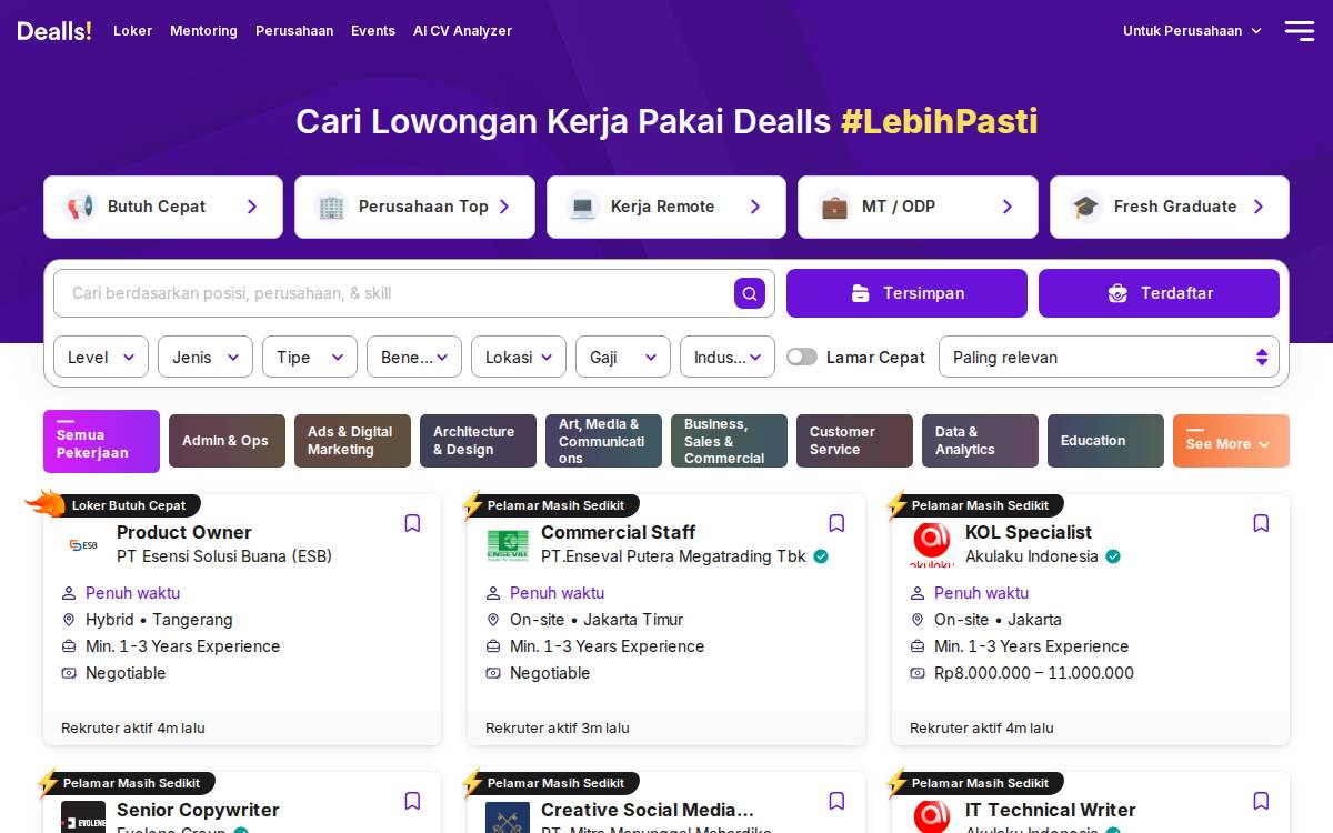 Deall website preview