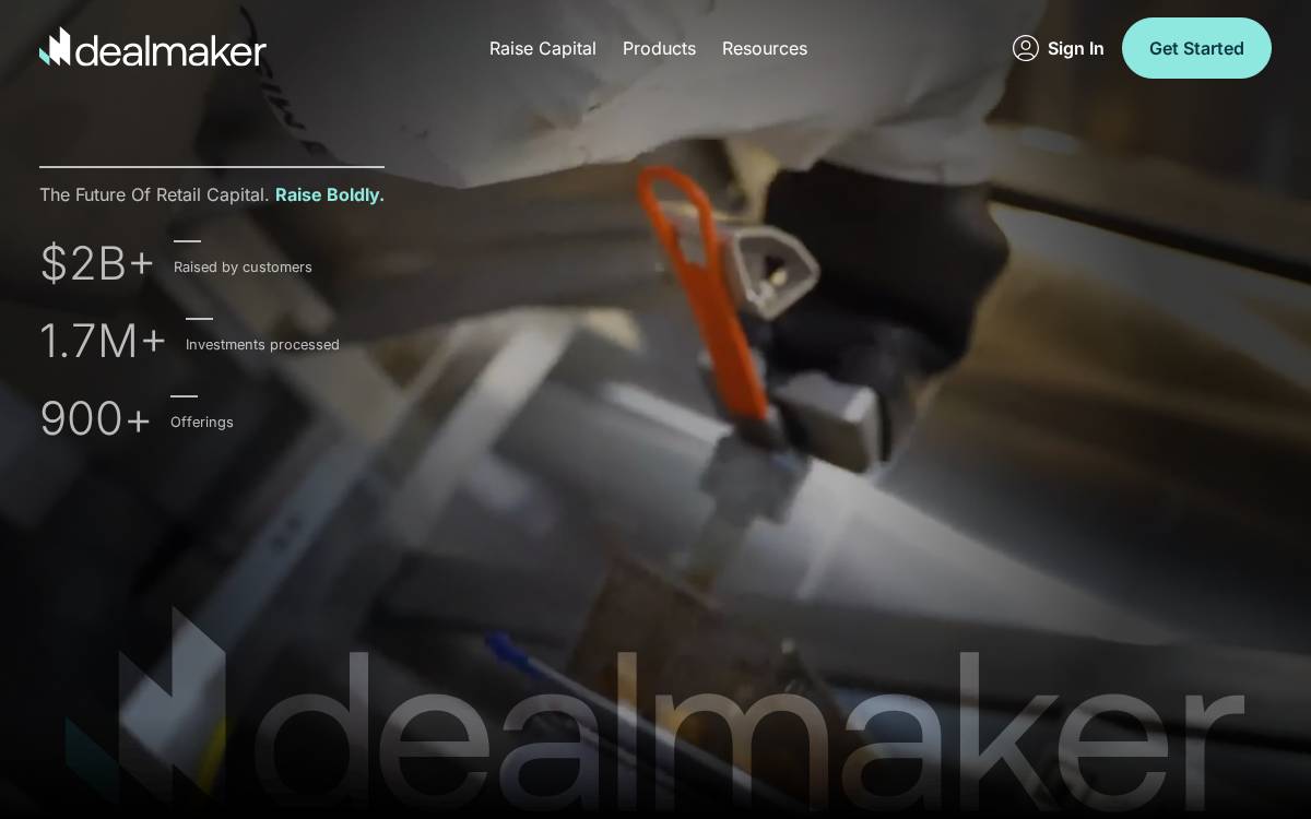 Dealmaker website preview