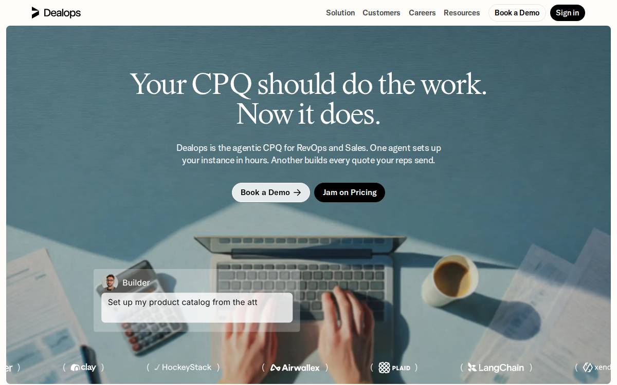 DealOps website preview