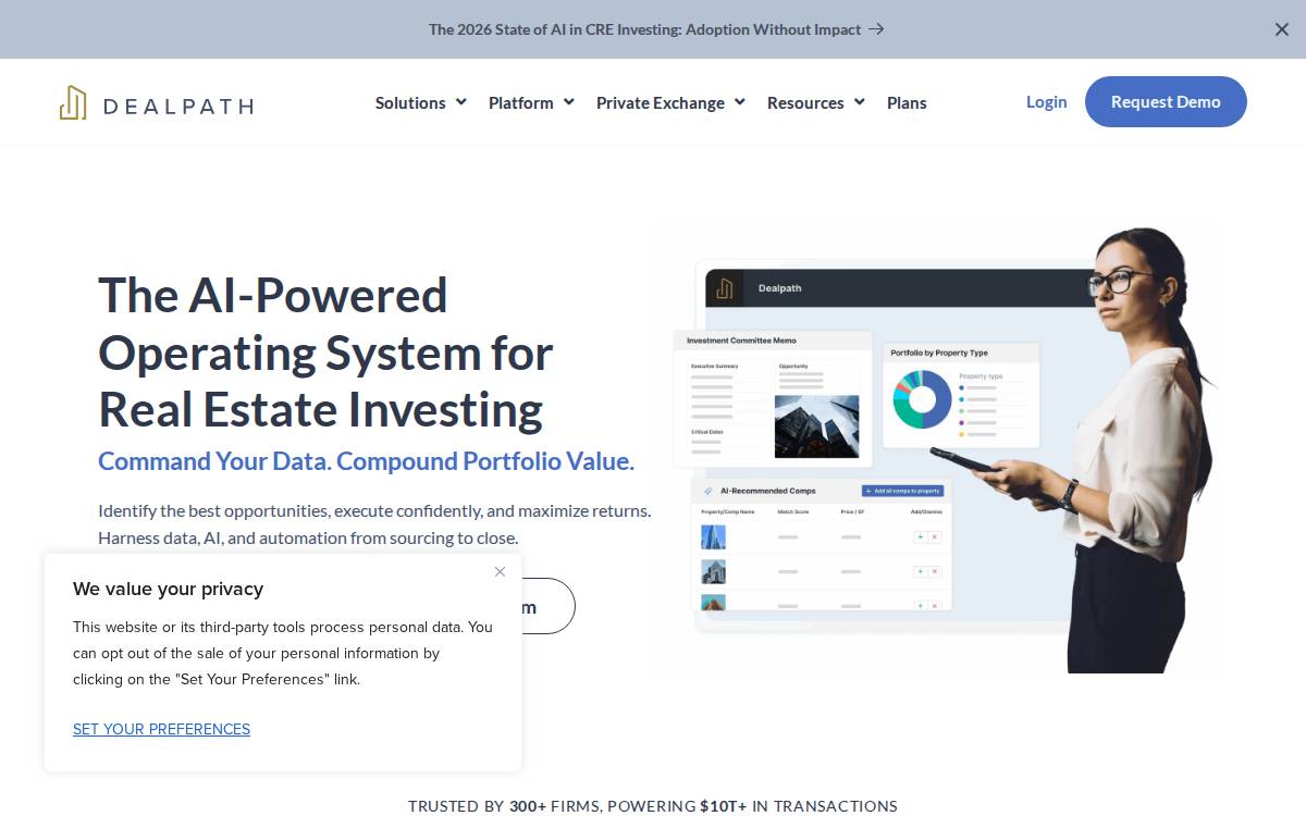 Dealpath website preview