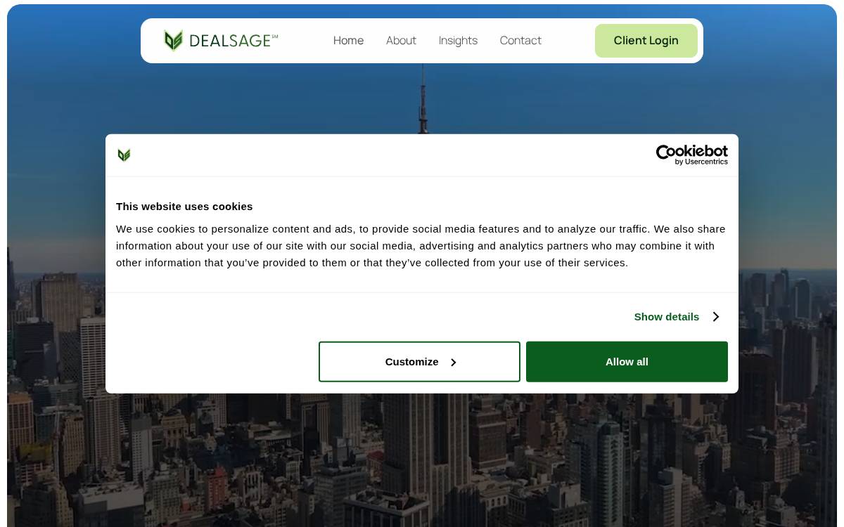 DealSage website preview