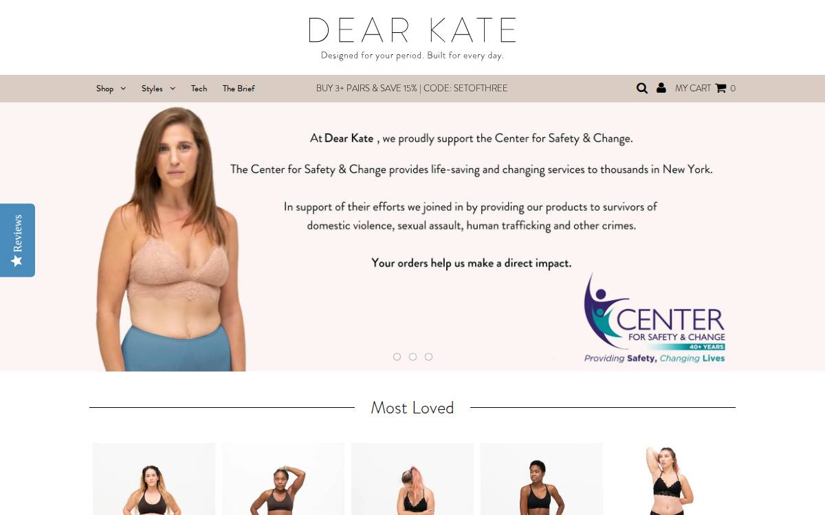 Dearkate website preview