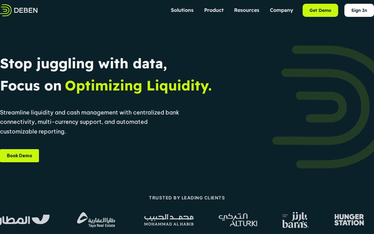 Deben website preview