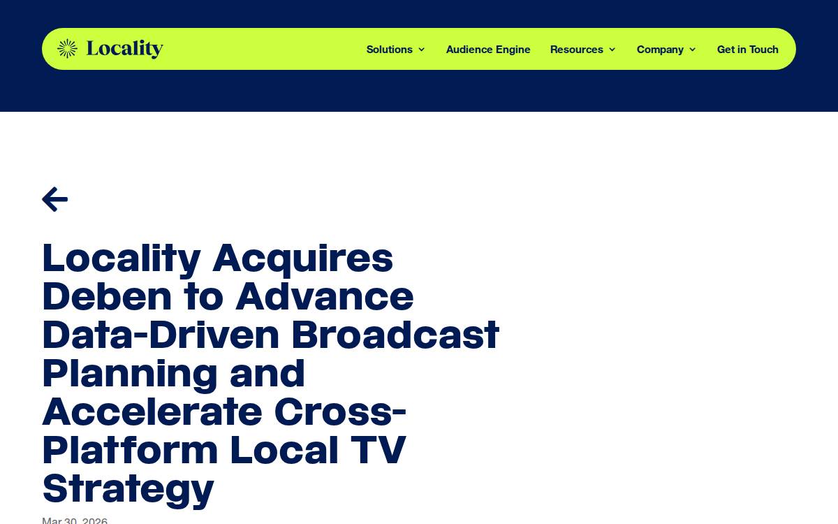 Deben Media website preview