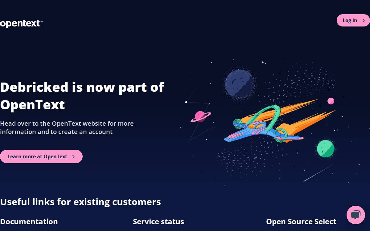 Debricked website preview