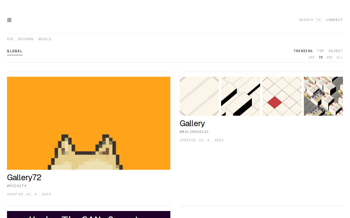 Deca website preview