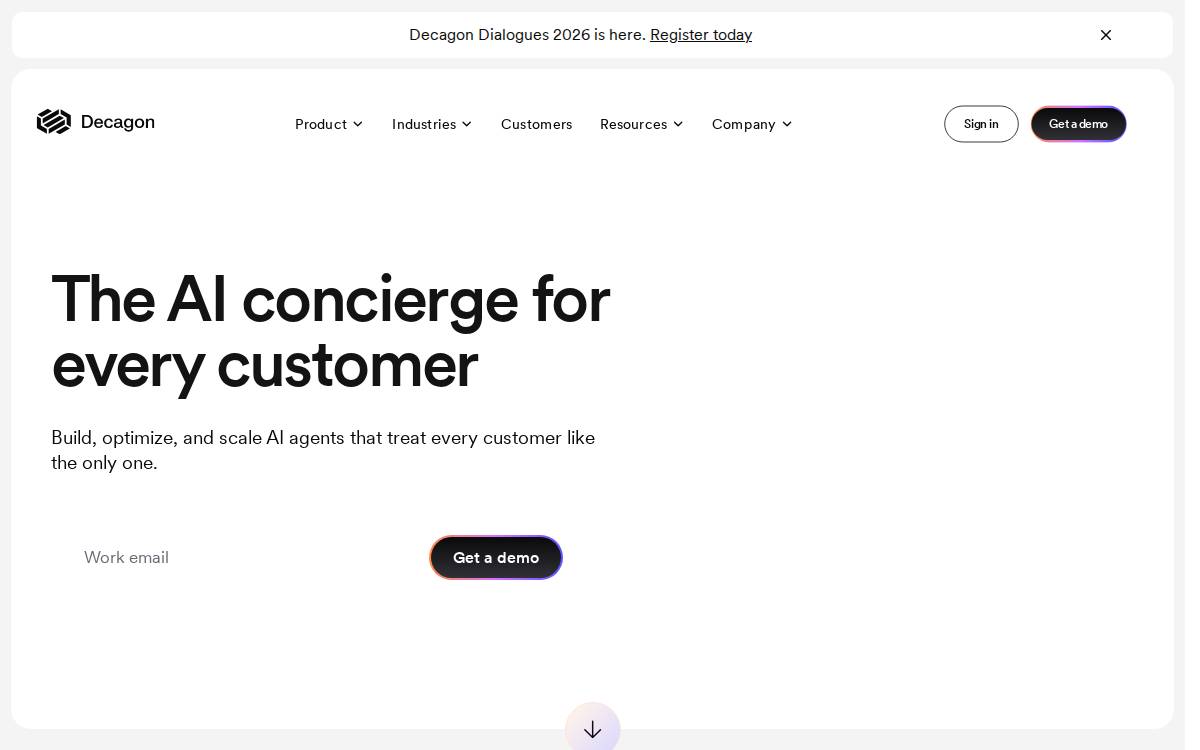 Decagon website preview