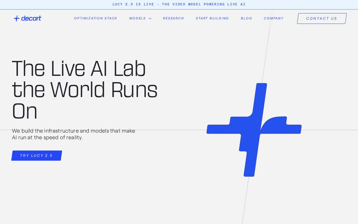 Decart website preview