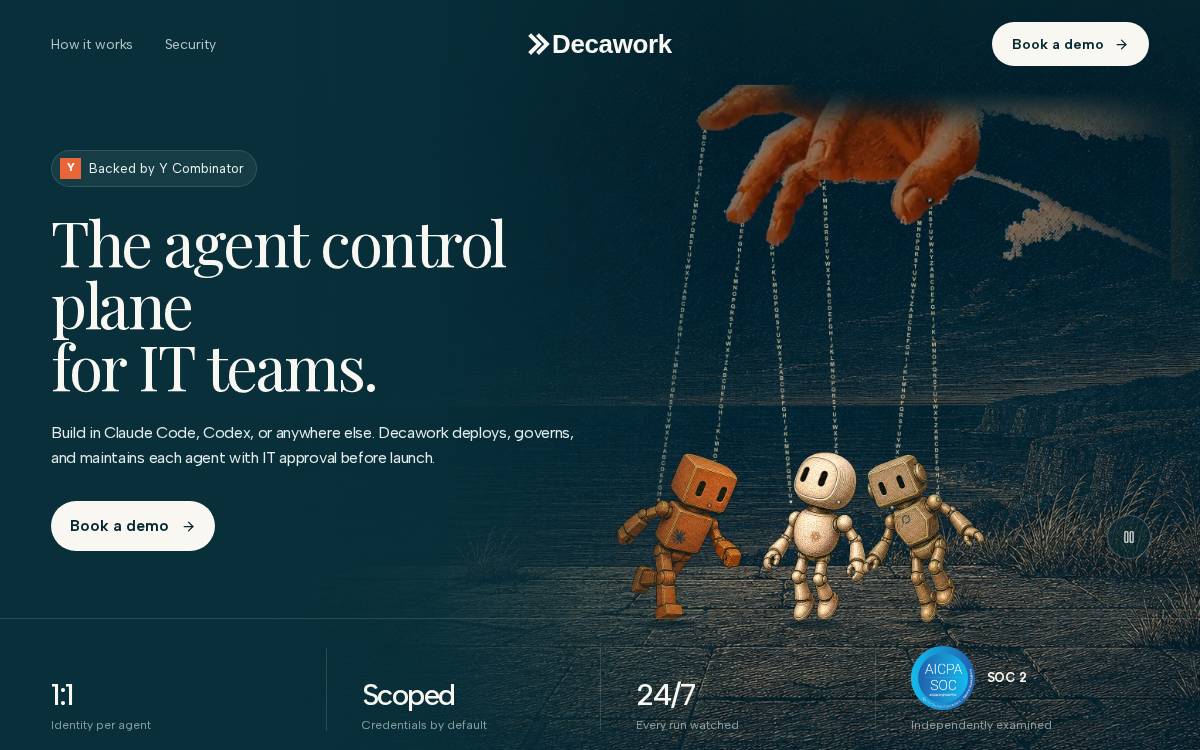 Decawork website preview