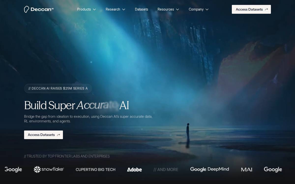 Deccan AI website preview