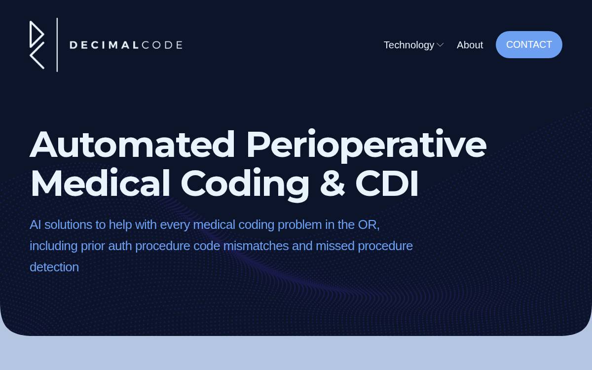 Decimal Code website preview