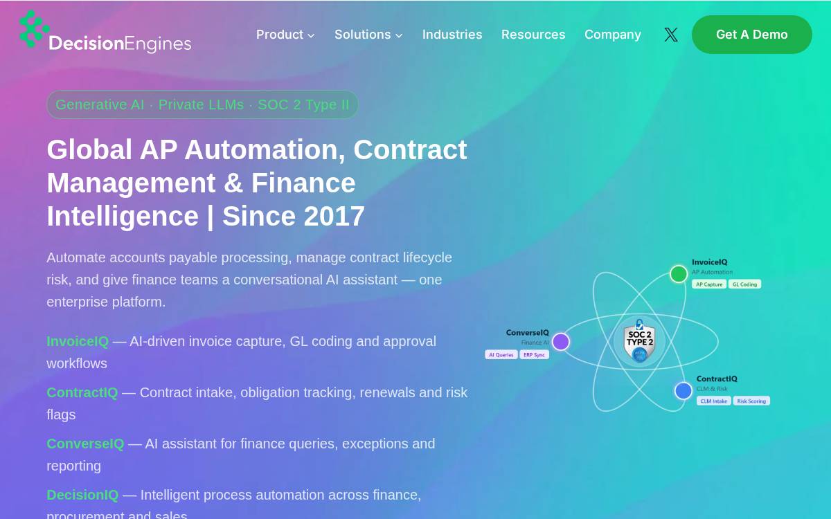 Decision Engines website preview