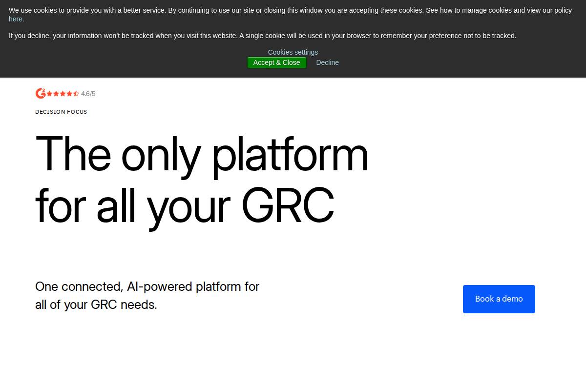 Decision Focus website preview