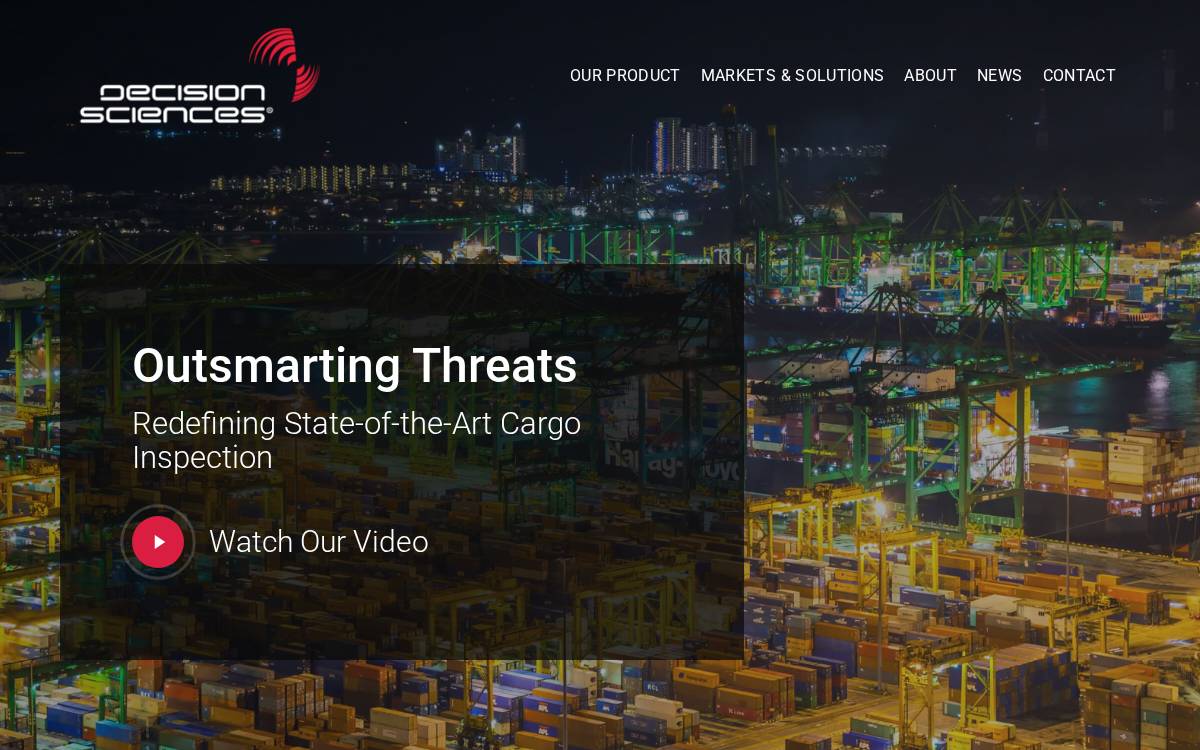Decision Sciences International website preview