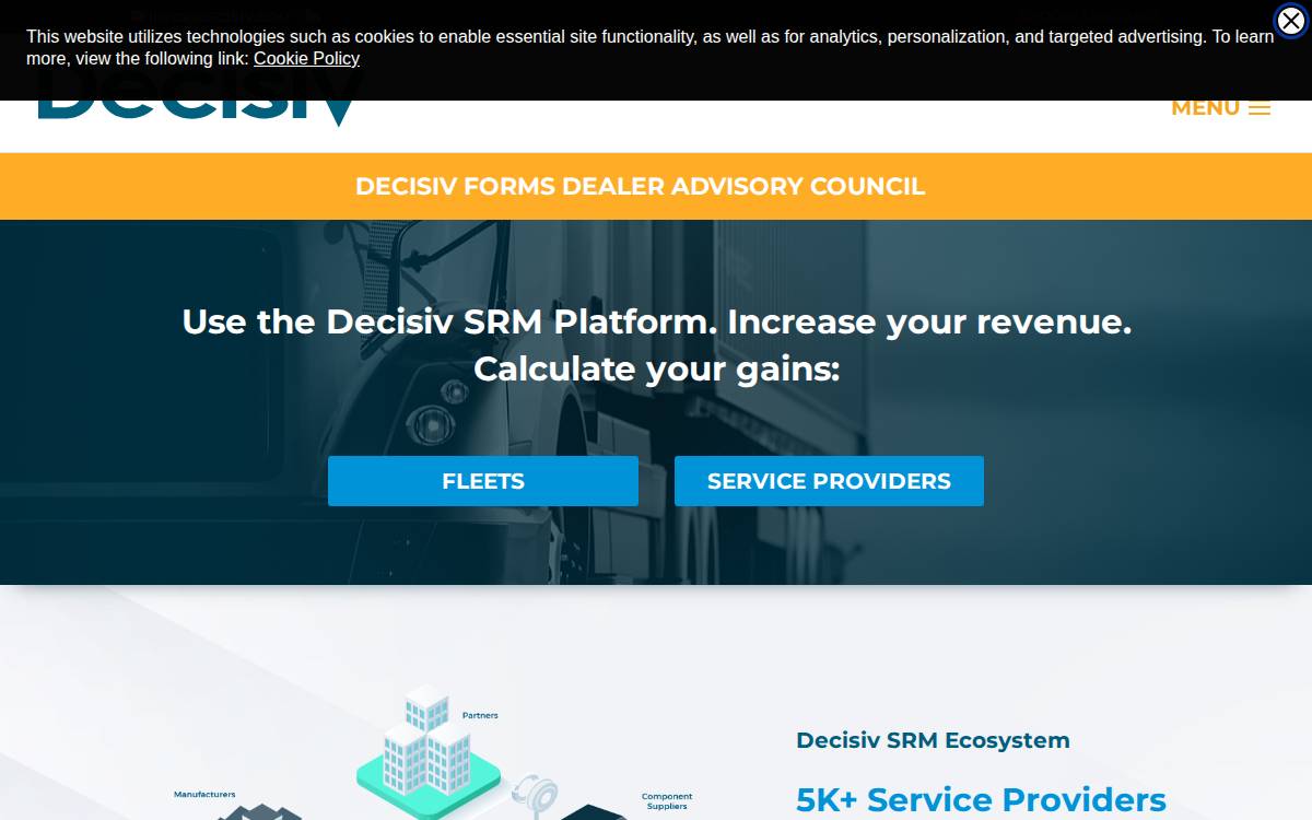 Decisiv website preview