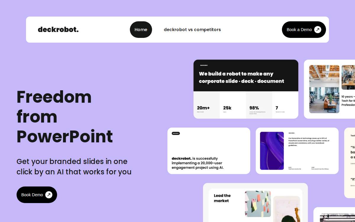 Deckrobot website preview