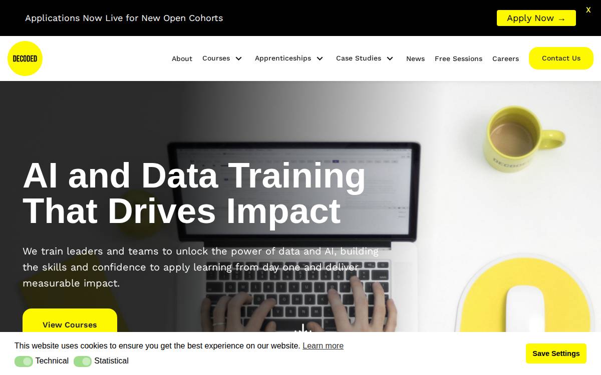 Decoded website preview