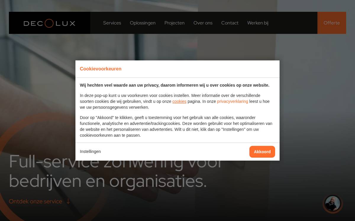 Decolux website preview