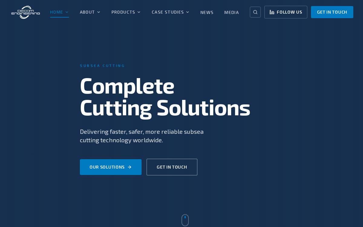 decom engineering website preview
