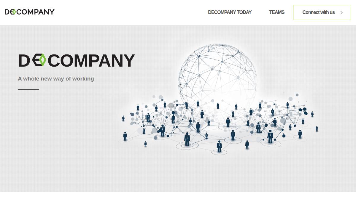 Decompany website preview