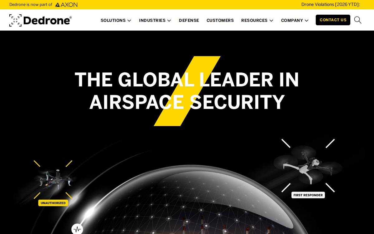 Dedrone website preview