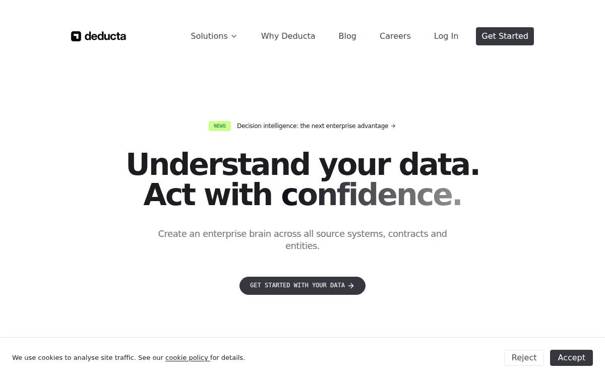 Deducta website preview