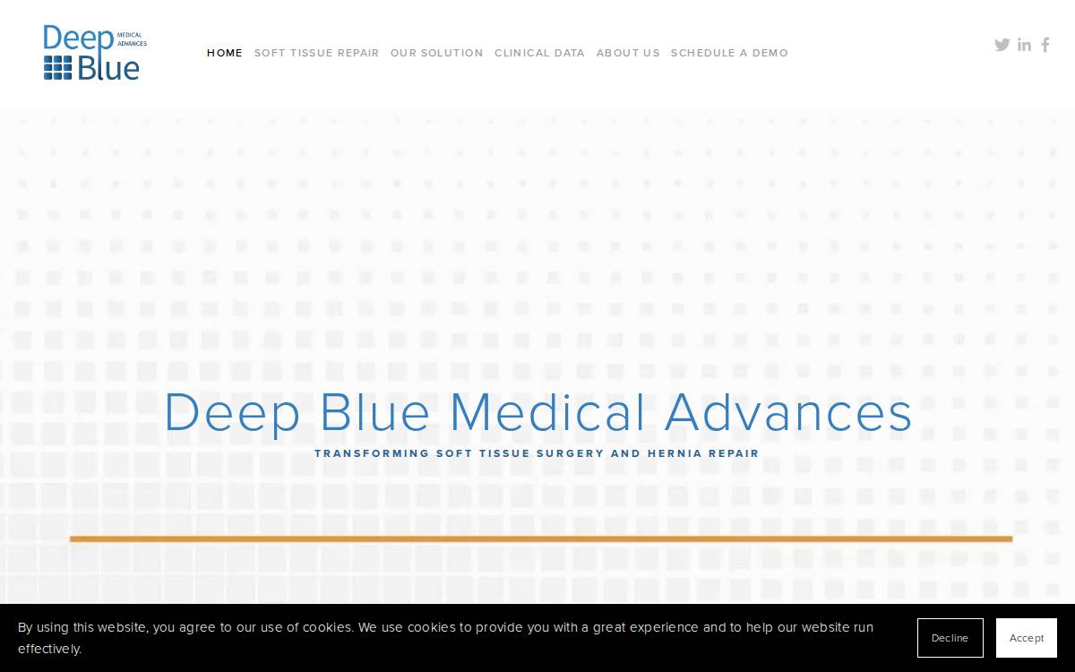 Deep Blue website preview