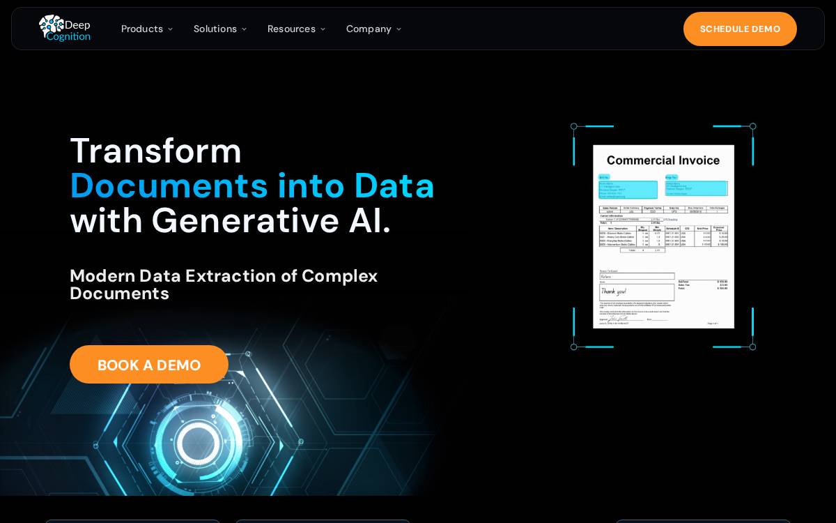 Deep Cognition website preview