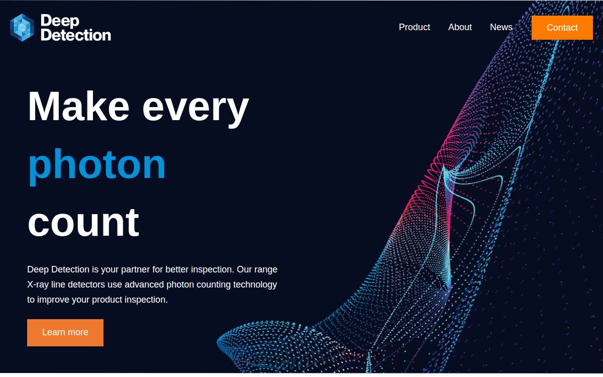 Deep Detection website preview