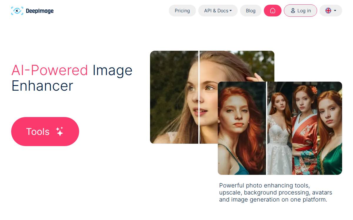 Deep Image website preview