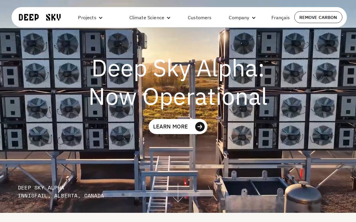 Deep Sky website preview