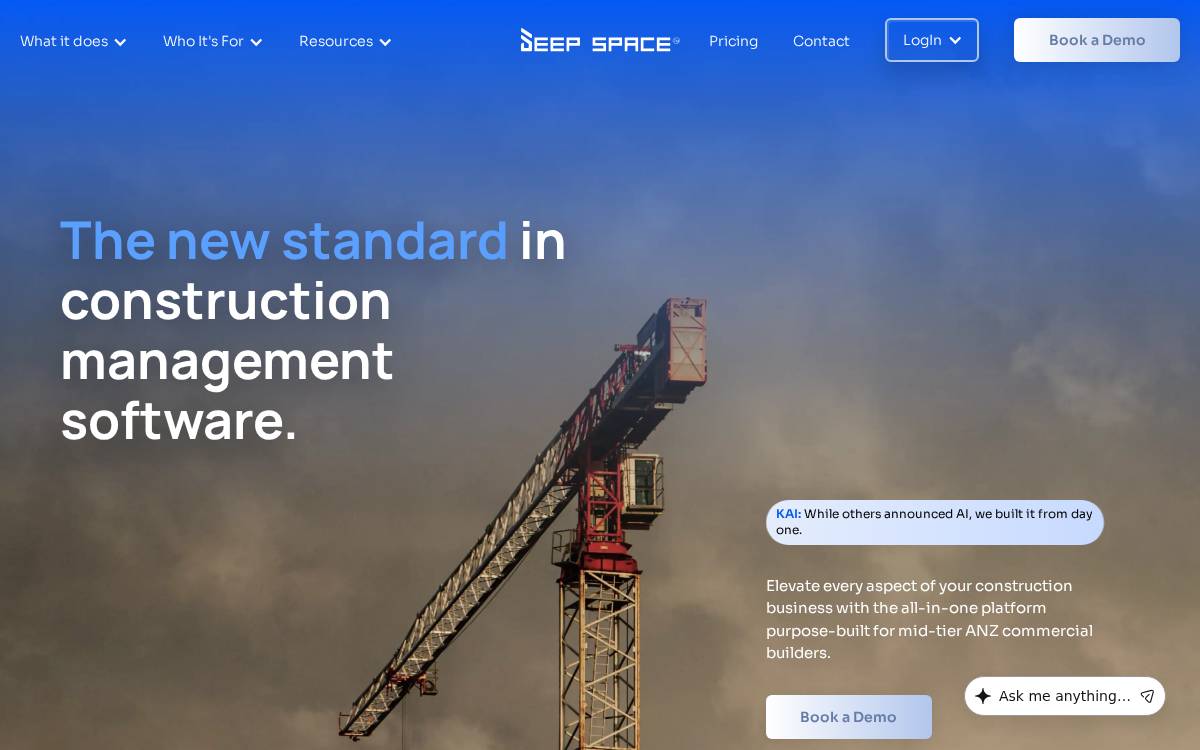 Deep Space Group website preview