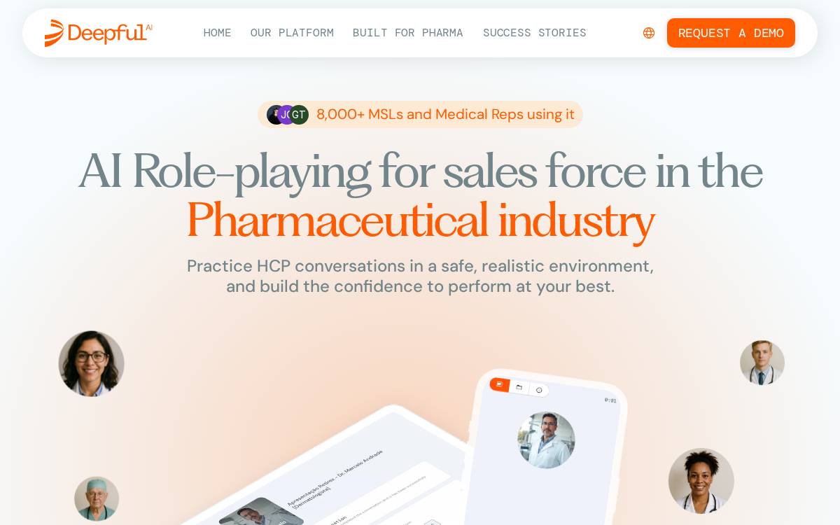 Deepful website preview