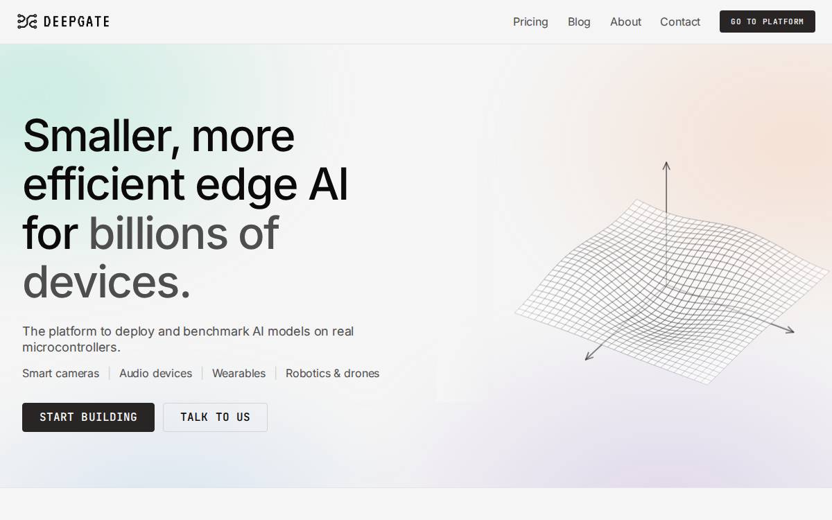 Deepgate website preview