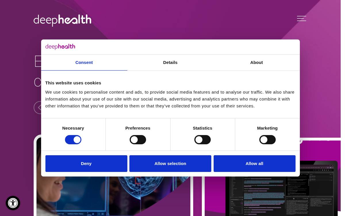 Deephealth website preview