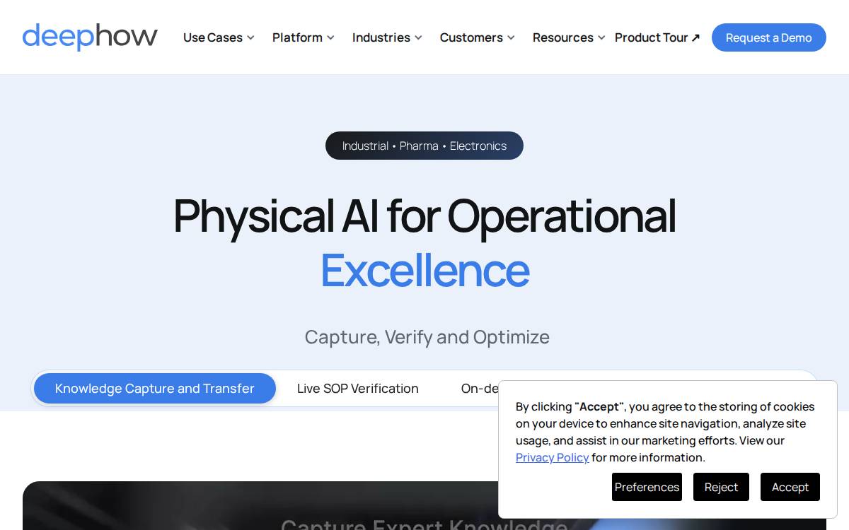 DeepHow website preview