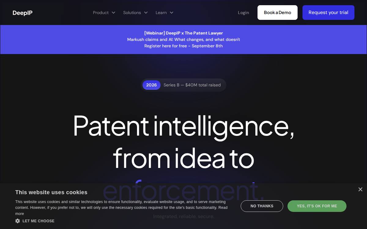 Deepip website preview