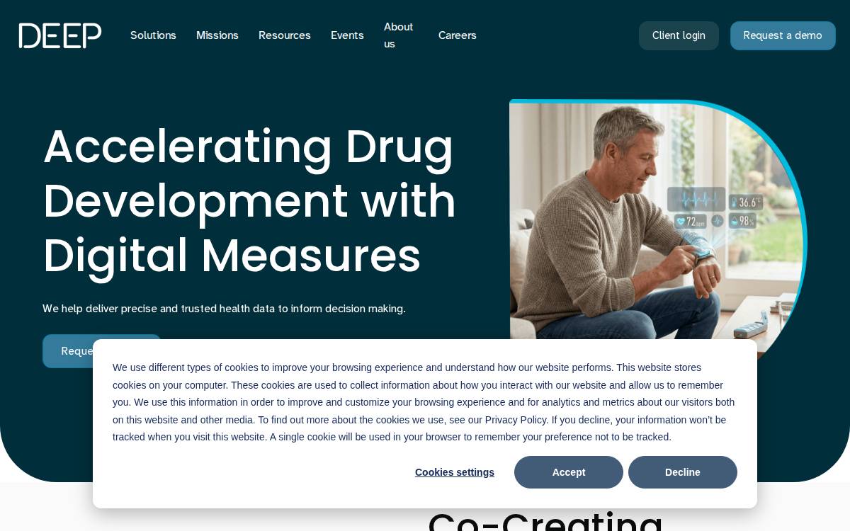 Deep Measures website preview