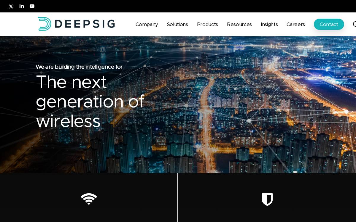 DeepSig website preview