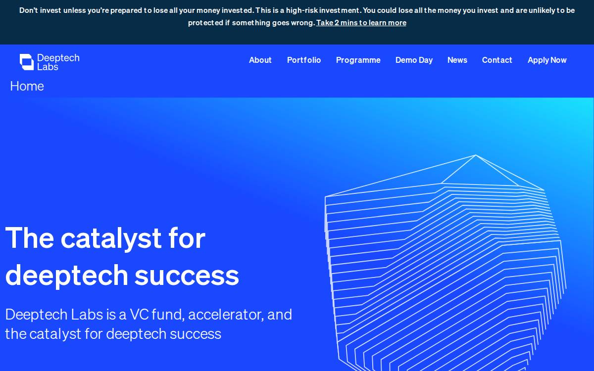 Deeptech Labs website preview