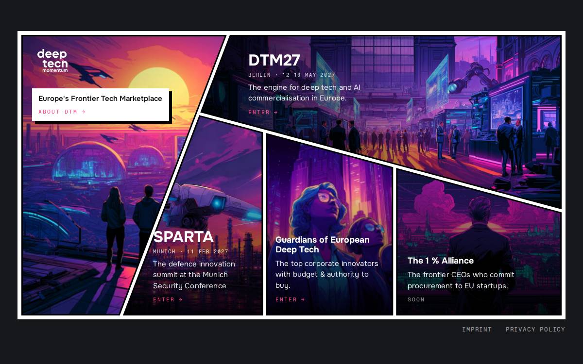 Deeptech website preview