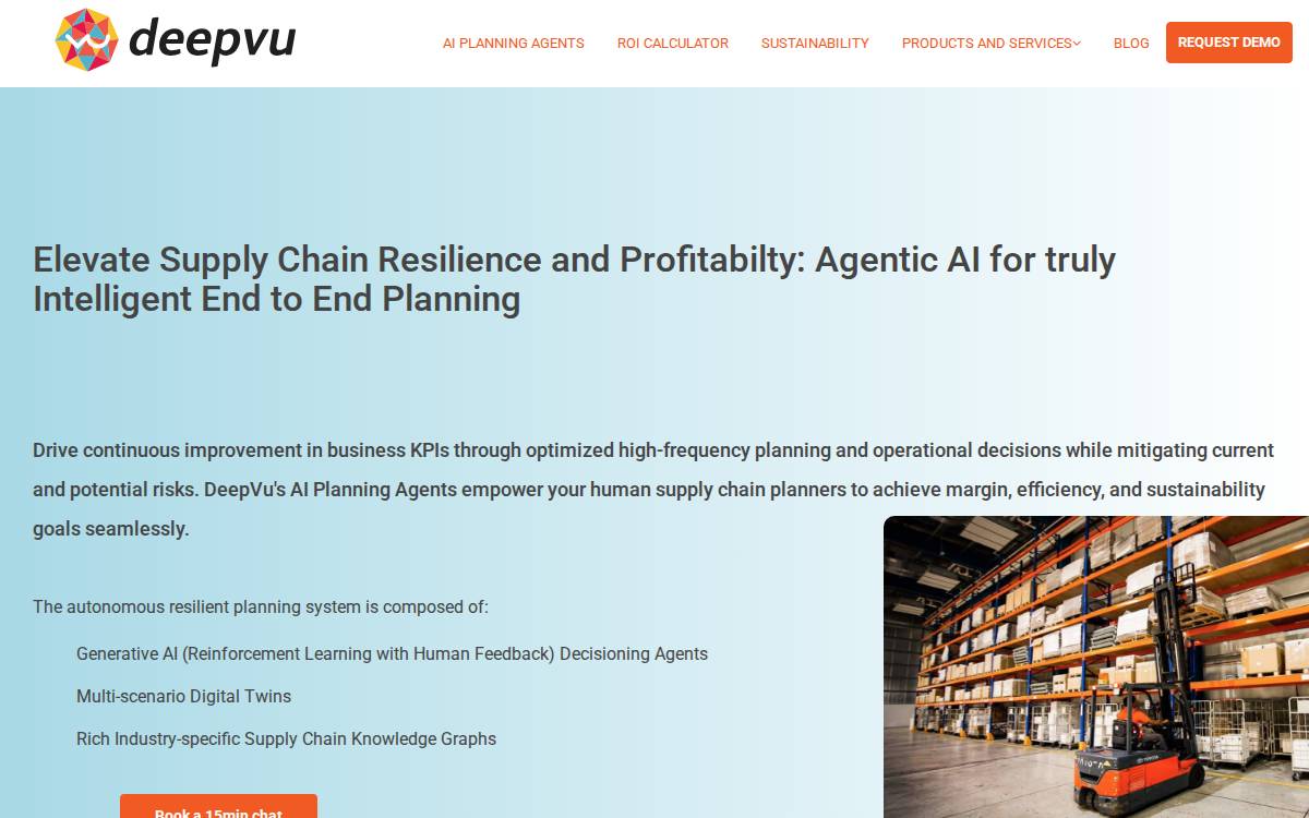 DeepVu website preview