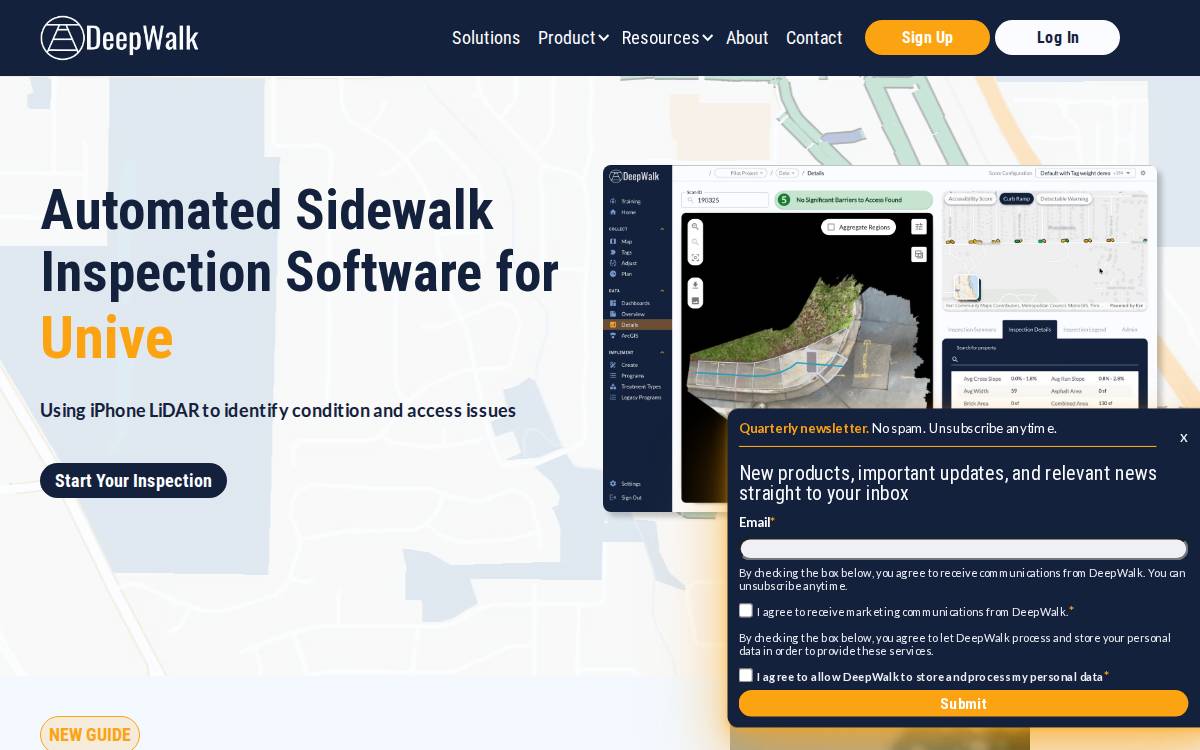 DeepWalk Research website preview
