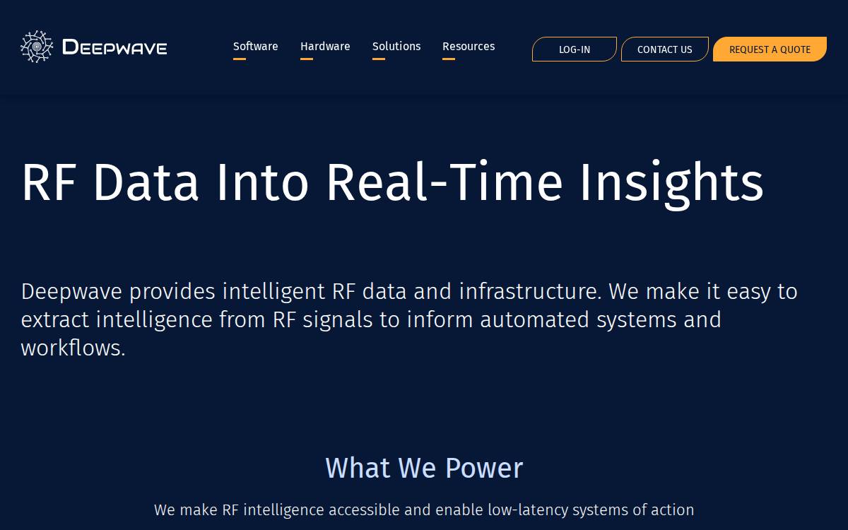 deepwave website preview