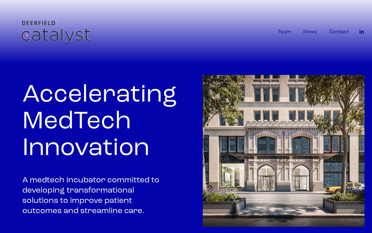 Deerfield Catalyst website preview