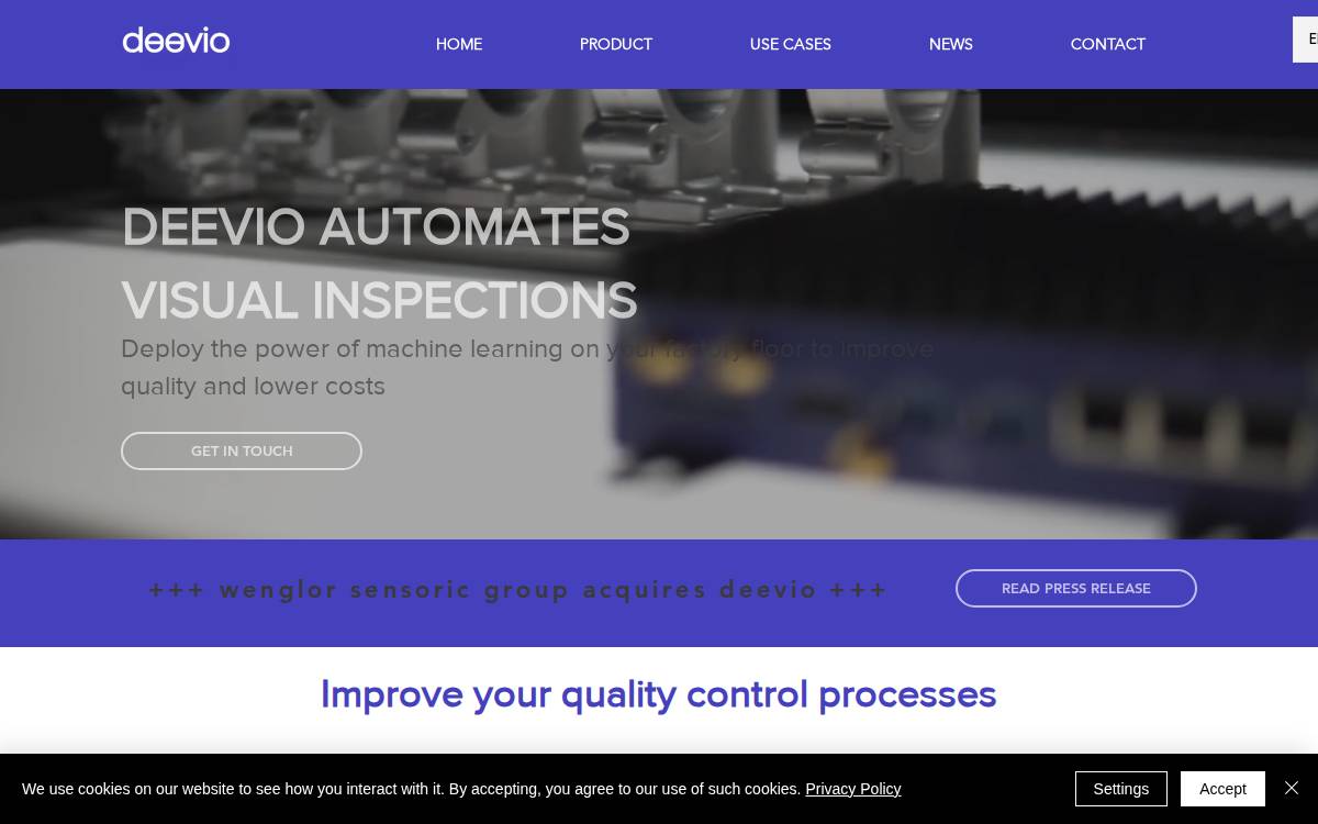Deevio website preview