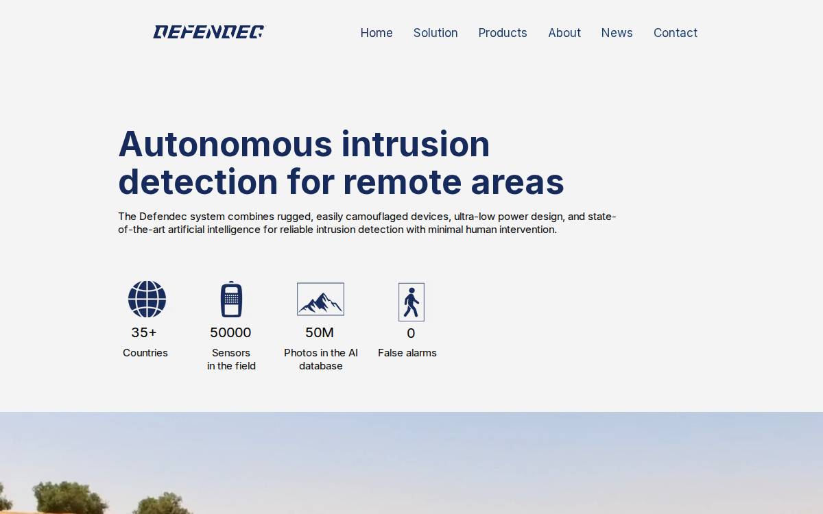 Defendec website preview