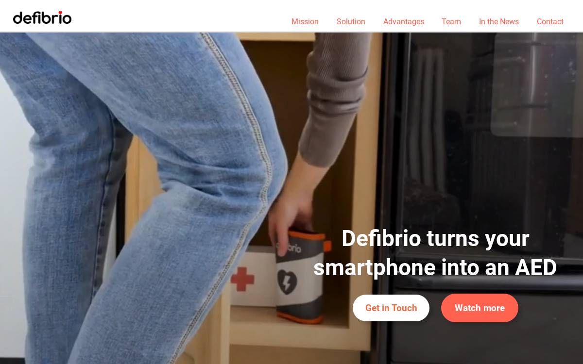 Defibrio website preview