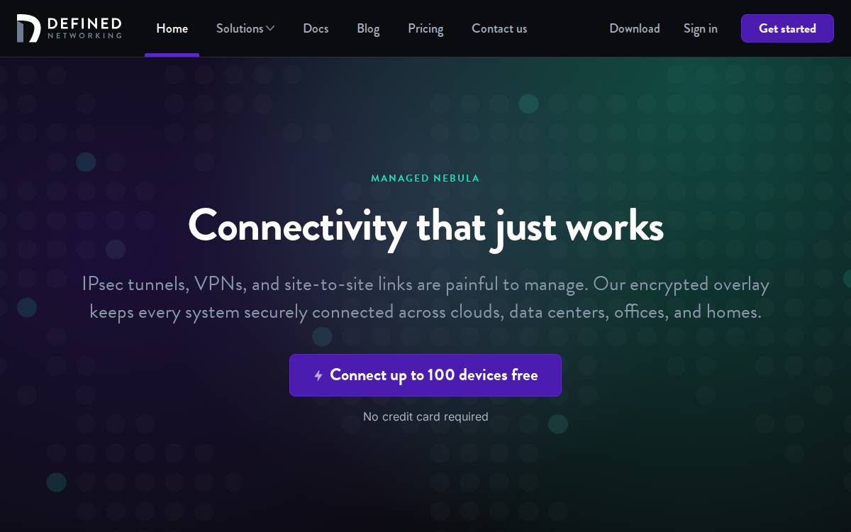 Defined Networking website preview