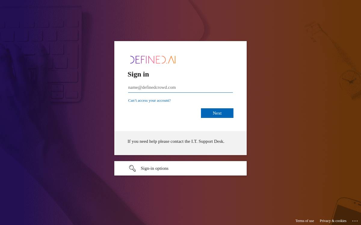 Definedcrowd website preview